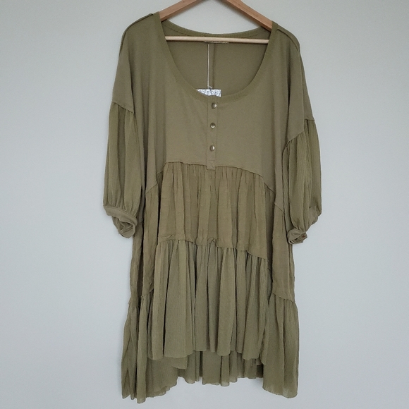 Free People skye tee top dress size xs - Picture 3 of 4